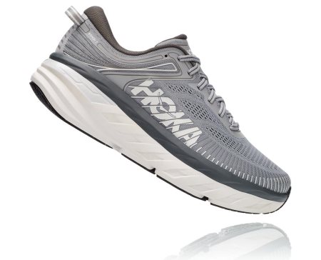 Hoka One One Bondi 7 Moški Road Tekaški Čevlji Temno Siva SI-291346Q